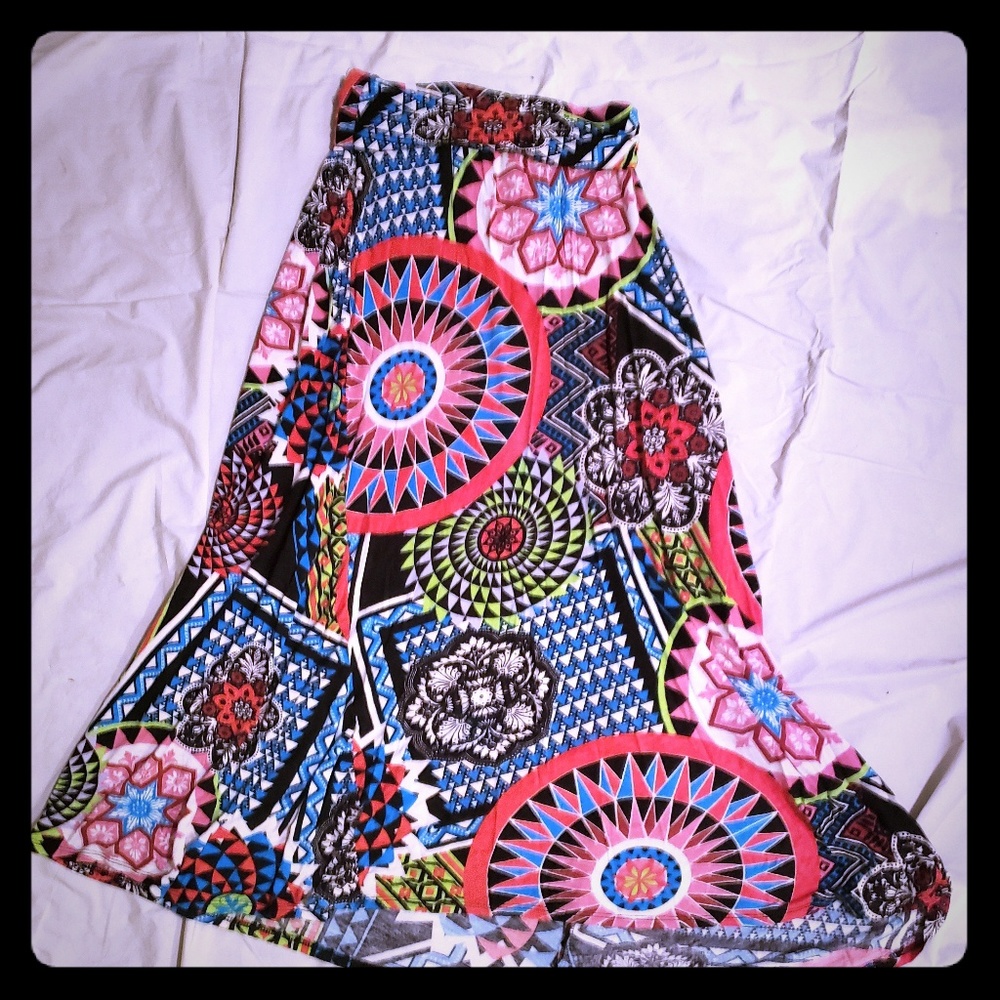 Multicolored Maxi Skirt